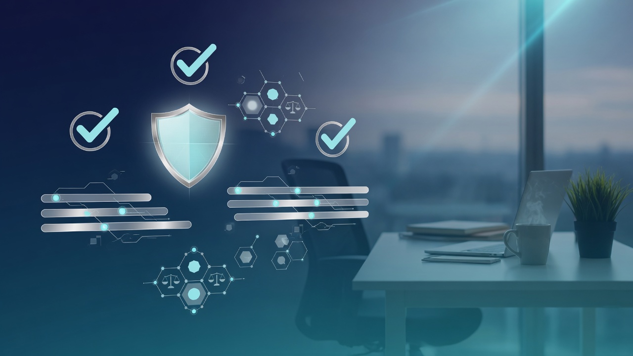 Advantages of managed services illustrated through calm, stable holographic tech systems for small business reliability